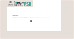 Desktop Screenshot of ensayopsu.santotomas.cl