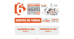 Desktop Screenshot of debates.santotomas.cl