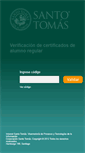 Mobile Screenshot of certificados.santotomas.cl